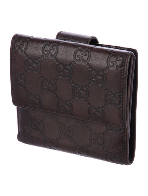 mens tan gucci wallet|gucci guccissima wallet.